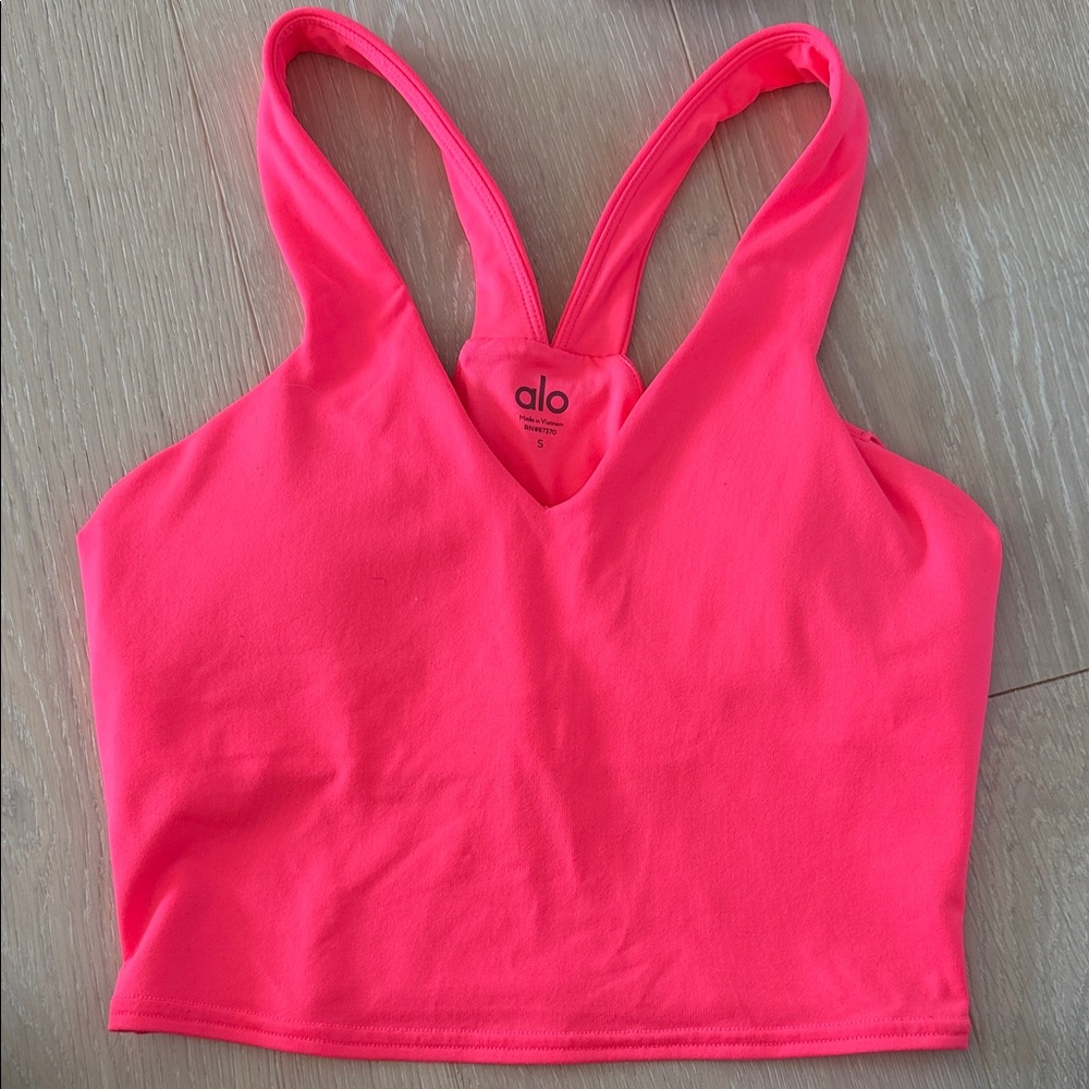 ALO Yoga Bright Pink Sports Bra